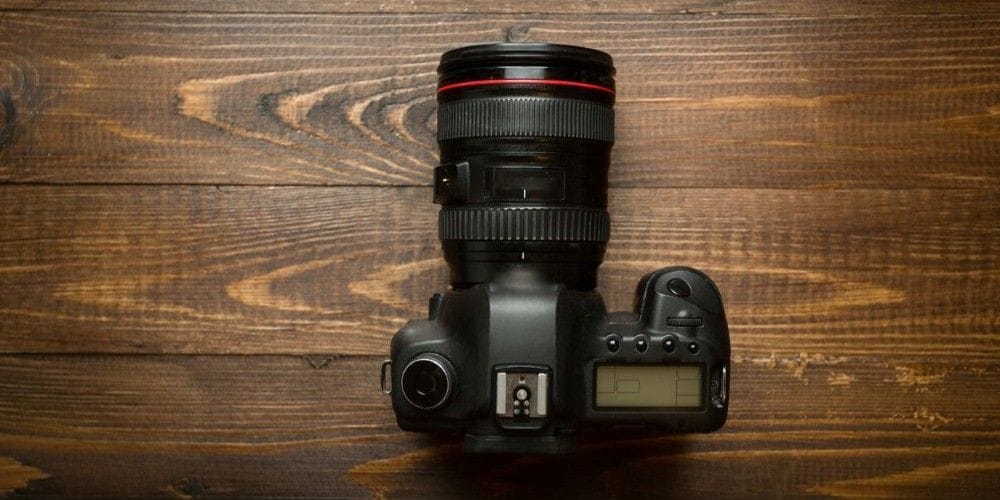 Camera at photography studio.